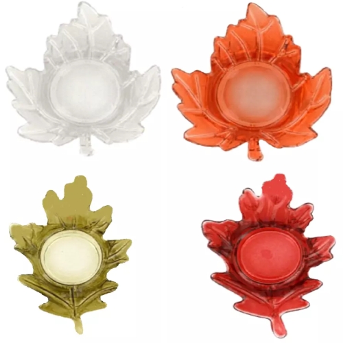 Oak Leaf Tealight Holder Assorted Colors